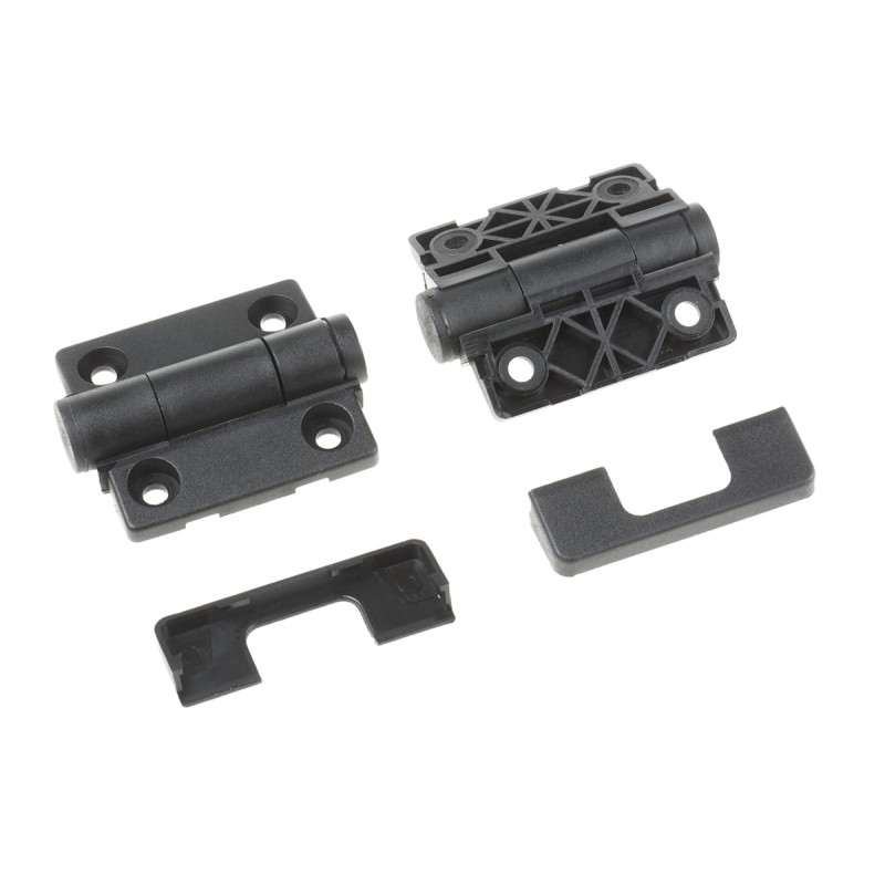 2 pcs - RS PRO Thermoplastic Detent Hinge, Screw Fixing, 49mm x 45mm x 14mm