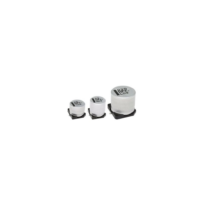 100 pcs - Panasonic 22μF Electrolytic Aluminium Electrolytic Capacitor 50V dc, Surface Mount - EEEFK1H220L