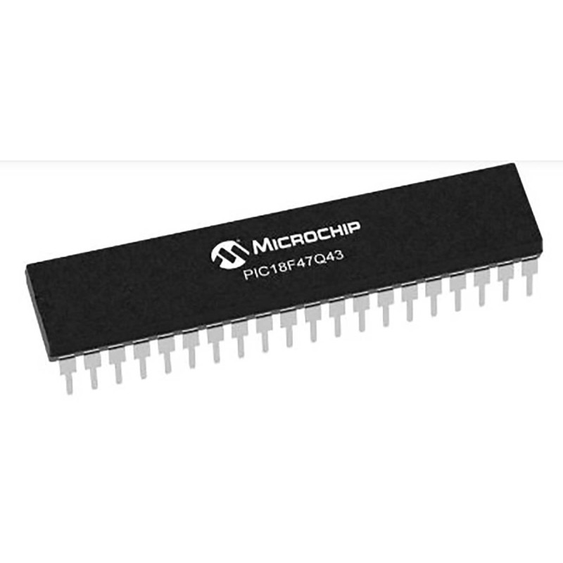 5 pcs - Microchip PIC18F47Q43-I/P, 8bit PIC Microcontroller, PIC18, 32MHz, 128 kB Flash, 40-Pin PDIP