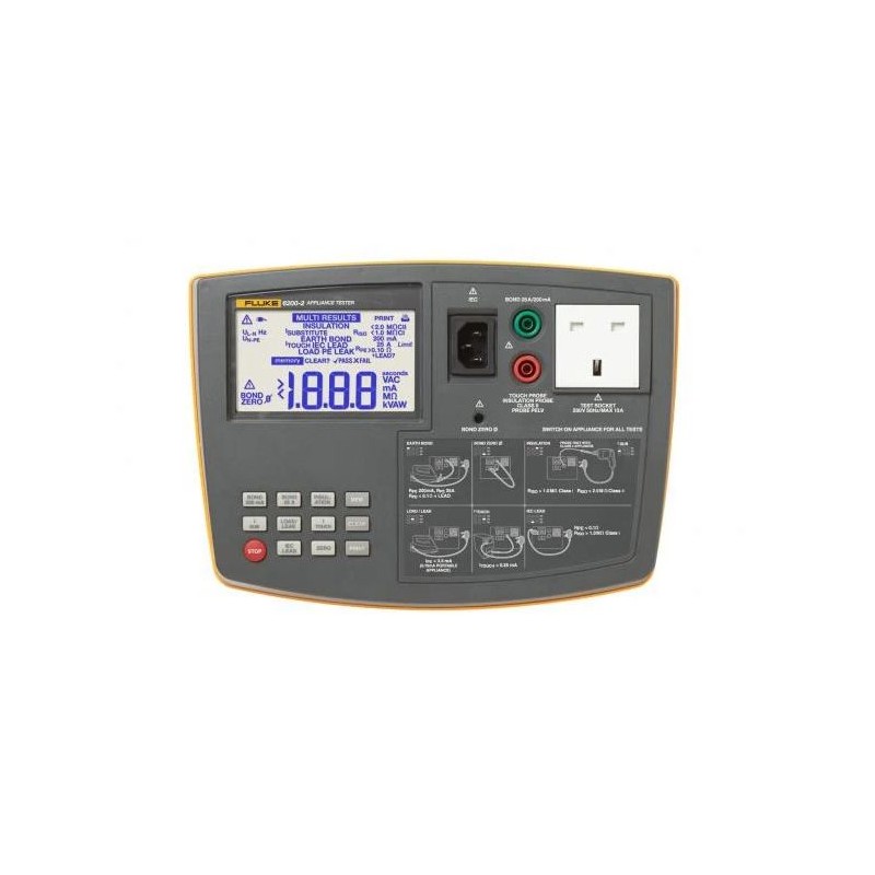 1 pcs - Fluke 6200 PAT Testing Kit, Class I, Class II Test Type
