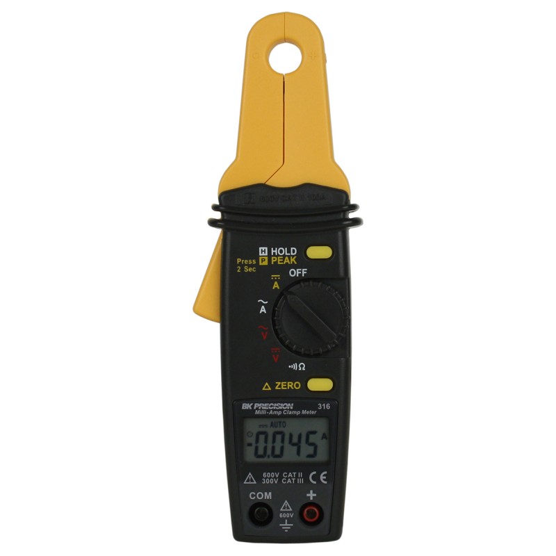 1 pcs - BK Precision BK316 Clamp Meter, 100A dc, Max Current 100A ac CAT II 600V