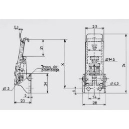 2 pcs - Savigny Steel Lockable,Spring Loaded Toggle Latch