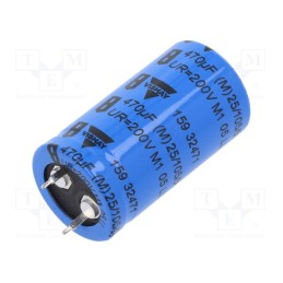 1 pcs x VISHAY - MAL215932471E3 - Capacitor: electrolytic, SNAP-IN, 470uF, 200VDC, Ø22x40mm, ±20%