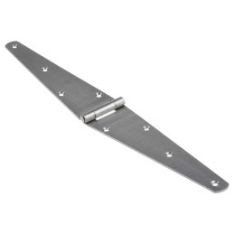 2 pcs - RS PRO Steel Strap Hinge, 203.2mm x 2.5mm