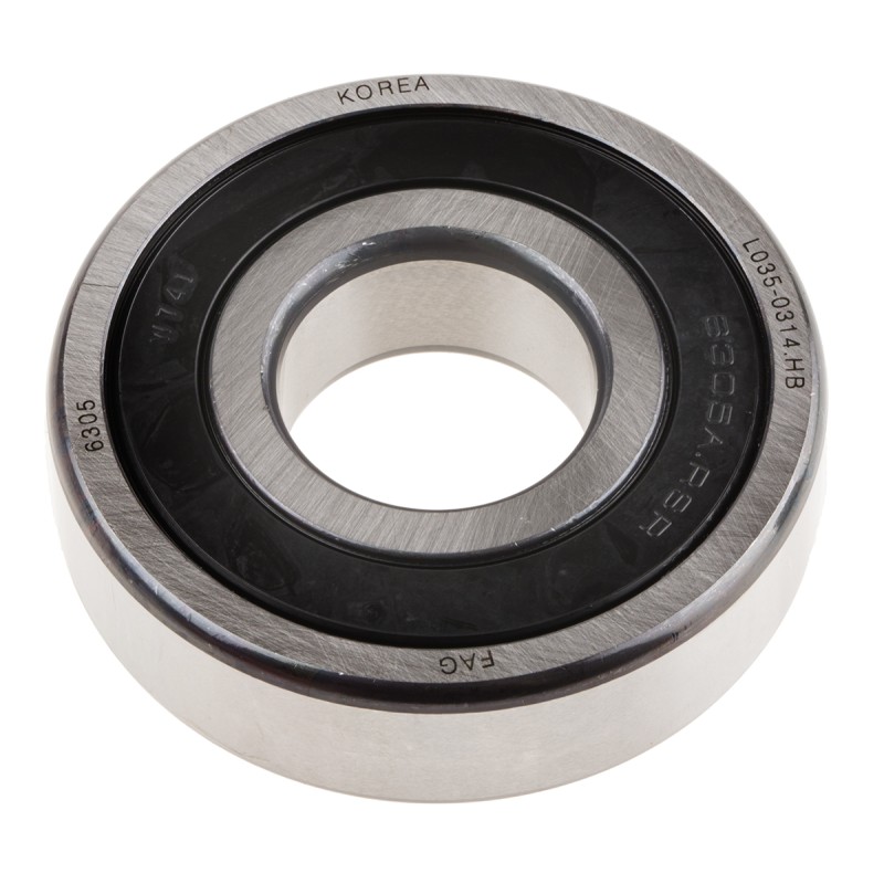 1 pcs - FAG 6305-C-2HRS Single Row Deep Groove Ball Bearing- Both Sides Sealed 25mm I.D, 62mm O.D