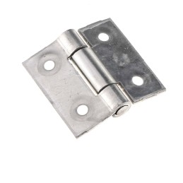 2 pcs - RS PRO Stainless Steel Butt Hinge, Screw Fixing, 40mm x 40mm x 2mm