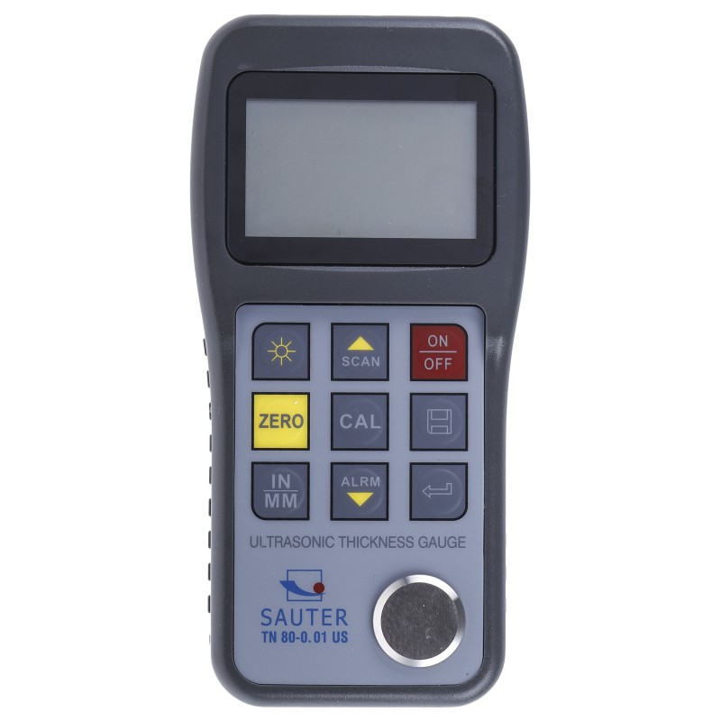 1 pcs - Sauter TN 80-0.01 US Thickness Meter, 0.75mm - 80mm, 0.01 Accuracy, 0.1 mm Resolution, LCD Display