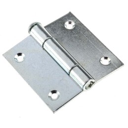 2 pcs - Pinet Steel Butt Hinge, Screw Fixing, 60mm x 60mm x 2mm