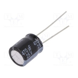 5 pcs x PANASONIC - EEUFR1E471 - Capacitor: electrolytic, low ESR, THT, 470uF, 25VDC, Ø10x12.5mm