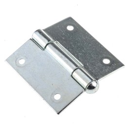 2 pcs - Pinet Steel Butt Hinge, Screw Fixing, 60mm x 60mm x 2mm