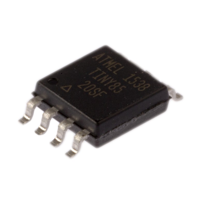5 pcs - Microchip ATTINY85-20SF, 8bit AVR Microcontroller, ATtiny85, 20MHz, 8 kB Flash, 8-Pin SOIC
