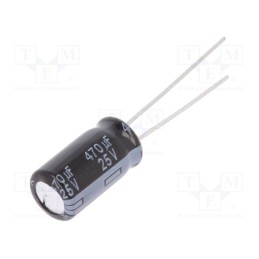5 pcs x PANASONIC - EEUFR1E471Y - Capacitor: electrolytic, low ESR, THT, 470uF, 25VDC, Ø8x15mm, ±20%