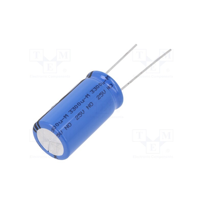 1 pcs x VISHAY - MAL214656332E3 - Capacitor: electrolytic, THT, 3.3mF, 25VDC, Ø16x31mm, Pitch: 7.5mm