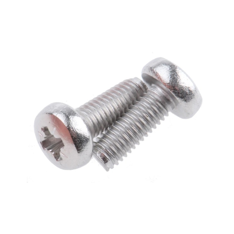 500 pcs - RS PRO Pozidriv Pan A2 304 Stainless Steel Machine Screw DIN 7985, M3x8mmx0.314in