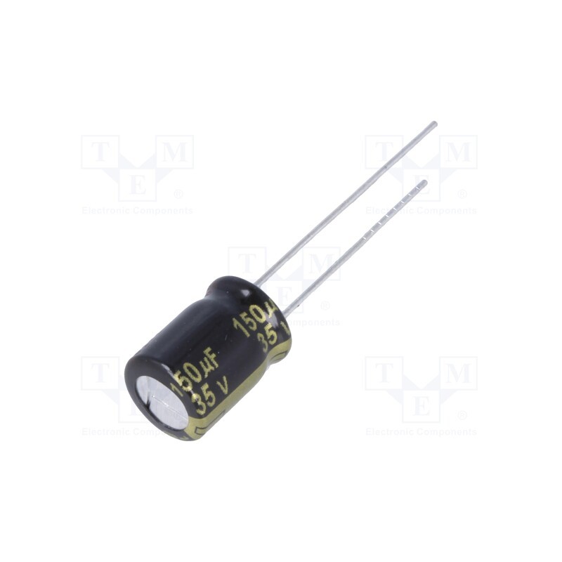 5 pcs x PANASONIC - EEUFM1V151 - Capacitor: electrolytic, low ESR, THT, 150uF, 35VDC, Ø8x11.5mm