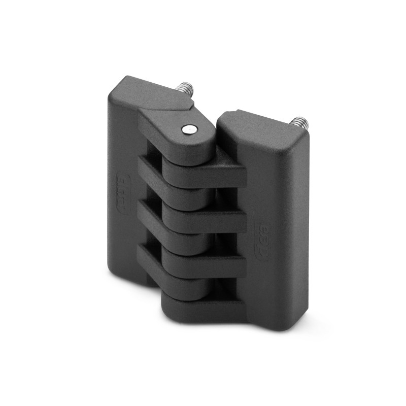 20 pcs - Elesa PA Butt Hinge with a Fixed Pin, Screw Fixing, 49.5mm x 48mm x 19mm