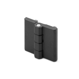 20 pcs - Elesa PA Butt Hinge with a Fixed Pin, Screw Fixing, 40mm x 40mm x 9mm