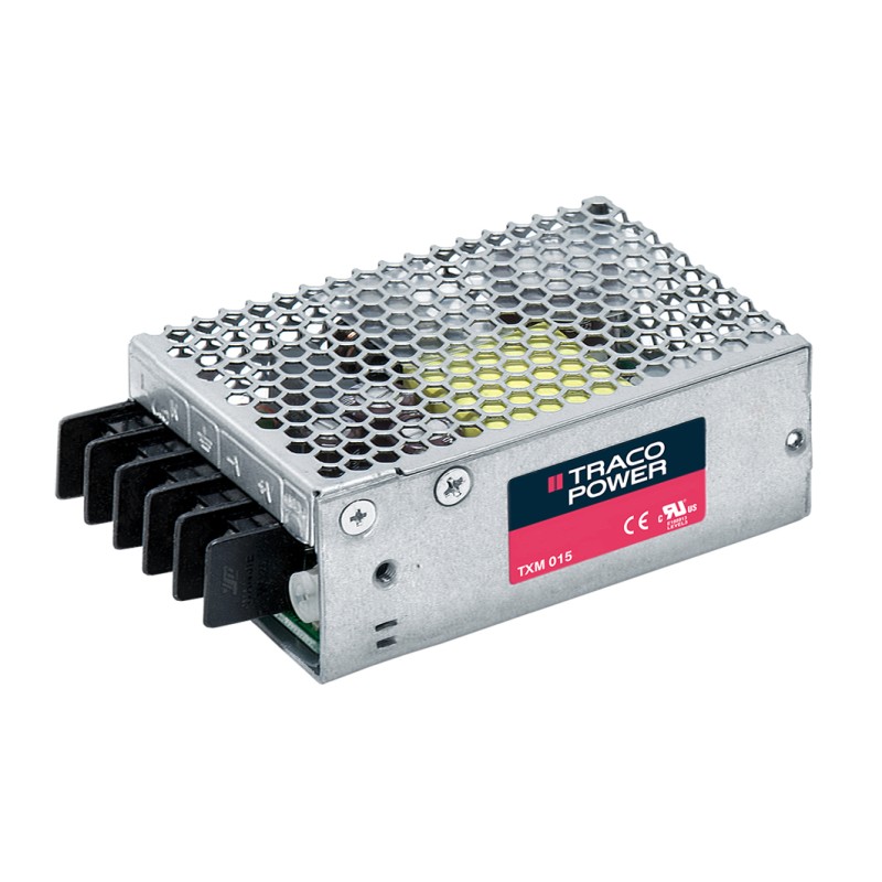 1 pcs - TRACOPOWER Switching Power Supply, TXM 015-112, 12V dc, 1.3A, 15W, 1 Output, 85 - 264 V ac, 120 - 375 V