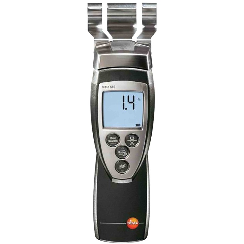 1 pcs - Testo 616 Moisture Meter, 50 % RH Max, 0.1 % Accuracy, LCD Display, Battery-Powered