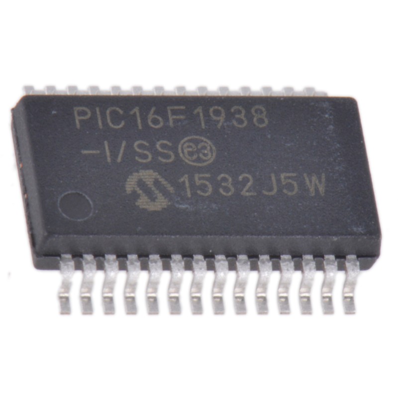 5 pcs - Microchip PIC16F1938-I/SS, 8bit PIC Microcontroller, PIC16F, 32MHz, 16384 words Flash, 28-Pin SSOP