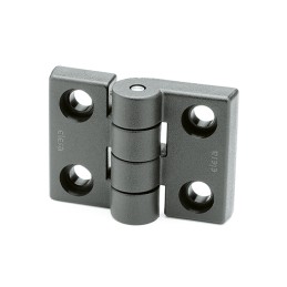 20 pcs - Elesa PA Butt Hinge with a Fixed Pin, Screw Fixing, 50mm x 69.5mm x 19.5mm