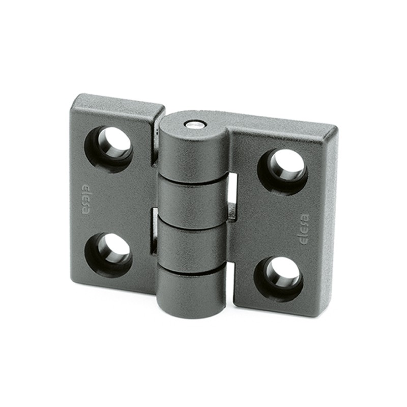 20 pcs - Elesa PA Butt Hinge with a Fixed Pin, Screw Fixing, 50mm x 69.5mm x 19.5mm