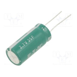 1 pcs x EATON ELECTRONICS - HV1635-2R7356-R - Supercapacitor, THT, 35F, 2.7VDC, -10÷30%, Body dim: Ø16x38mm, 24mΩ