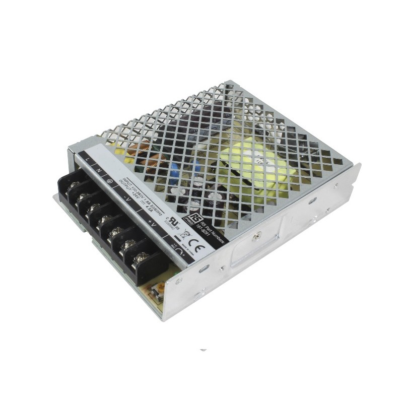 1 pcs - RS PRO Switching Power Supply, 15V dc, 105W, 1 Output, 85 - 264V ac Input Voltage
