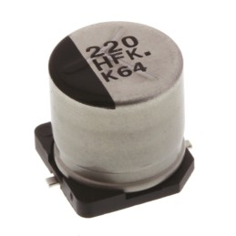 25 pcs - Panasonic 220μF Aluminium Electrolytic Capacitor 50V dc, Surface Mount - EEEFK1H221P