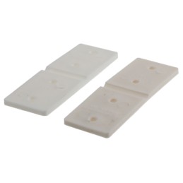 4 pcs - Pinet PP Flex Hinge, Clamp, Nail, Rivet, Screw Fixing, 25.4mm x 76.2mm x 3.2mm