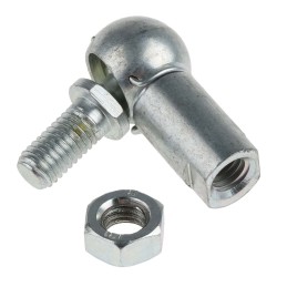 4 pcs - RS PRO Steel M8 Ball and Socket Joint, 39.5mm x 38mm