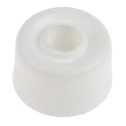 4 pcs - RS PRO White PVC Bumper Door Stop, 32mm Diameter