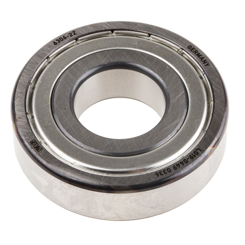 1 pcs - FAG 6306-2Z Single Row Deep Groove Ball Bearing- Both Sides Shielded 30mm I.D, 72mm O.D