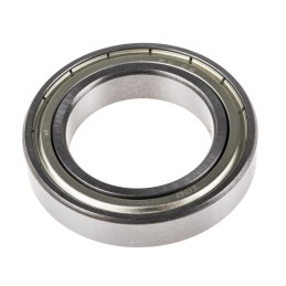 1 pcs - RS PRO 6010-2Z Single Row Deep Groove Ball Bearing- Both Sides Shielded 50mm I.D, 80mm O.D