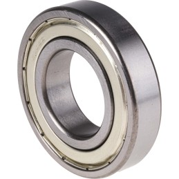 1 pcs - RS PRO 6208-2Z/C3 Single Row Deep Groove Ball Bearing- Both Sides Shielded 40mm I.D, 80mm O.D