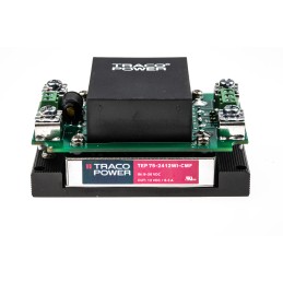 1 pcs - TRACOPOWER TEP 75WI DC-DC Converter, 12V dc/ 6.3A Output, 9 - 36 V dc Input, 76W, Chassis Mount, +75°C Max Temp