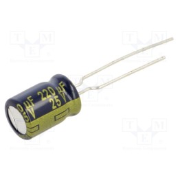 5 pcs x PANASONIC - EEUFC1E221B - Capacitor: electrolytic, low ESR, THT, 220uF, 25VDC, Ø8x11.5mm