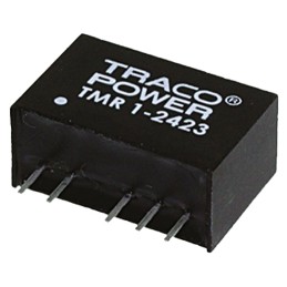1 pcs - TRACOPOWER TMR 1 DC-DC Converter, 15V dc/ 67mA Output, 36 - 75 V dc Input, 1W, Through Hole, +85°C Max Temp