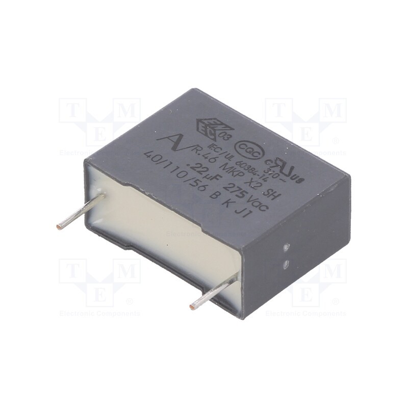 5 pcs x KEMET - R46KI322000M2M - Capacitor: polypropylene, 220nF, 18x7.5x13.5mm, THT, ±20%, 15mm