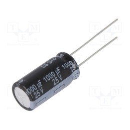 5 pcs x PANASONIC - EEUFR1E102 - Capacitor: electrolytic, low ESR, THT, 1000uF, 25VDC, Ø10x20mm