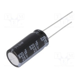 5 pcs x PANASONIC - EEUFR1E821 - Capacitor: electrolytic, low ESR, THT, 820uF, 25VDC, Ø10x20mm, ±20%