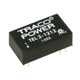 1 pcs - TRACOPOWER TEL 2 DC-DC Converter, 12V dc/ 165mA Output, 9 - 18 V dc Input, 2W, Through Hole, +75°C Max Temp