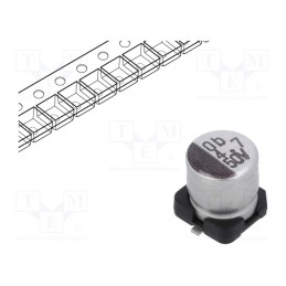 2 pcs x VISHAY - MAL215371478E3 - Capacitor: electrolytic, SMD, 4.7uF, 50VDC, 5x5x5.3mm, ±20%, 2000h