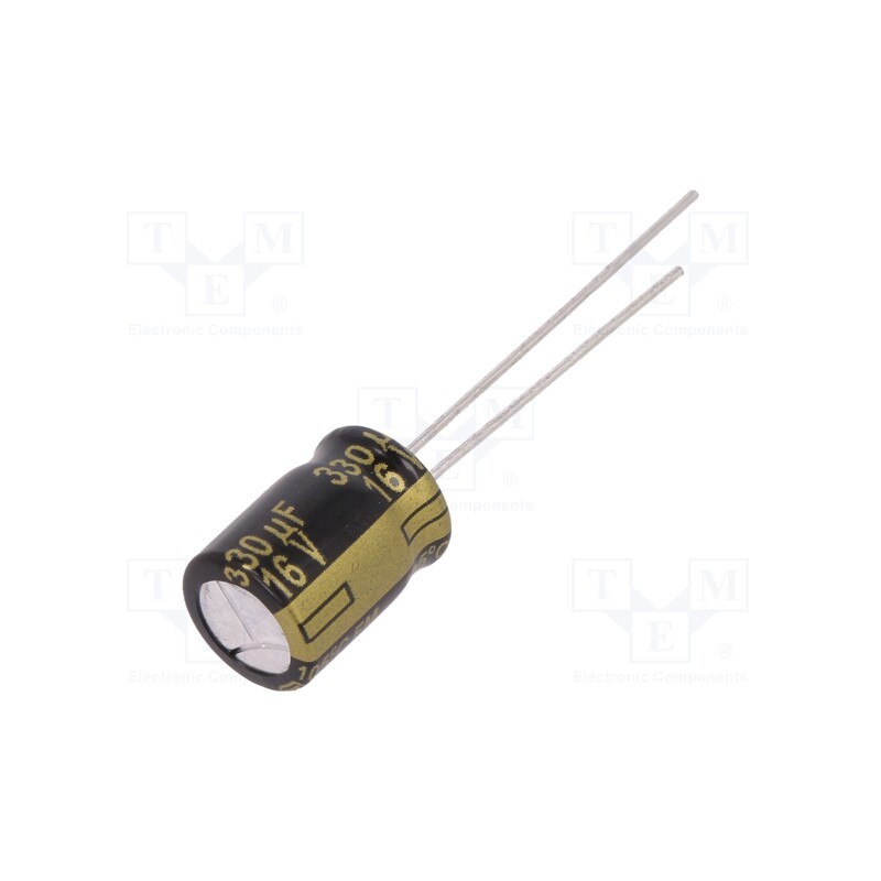 5 pcs x PANASONIC - EEUFM1C331 - Capacitor: electrolytic, low ESR, THT, 330uF, 10VDC, Ø8x11.5mm