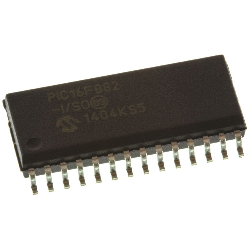 5 pcs - Microchip PIC16F882-I/SO, 8bit PIC Microcontroller, PIC16F, 20MHz, 2048 words Flash, 28-Pin SOIC