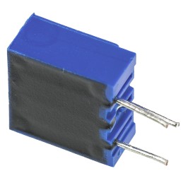 1 pcs - Vishay 64Y Series 19 (Electrical), 22 (Mechanical)-Turn Through Hole Trimmer Resistor with Pin Terminations, 20kΩ ±10%