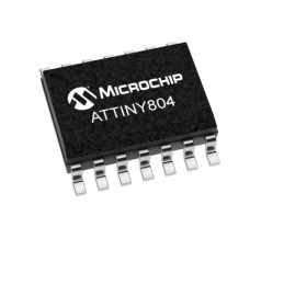 25 pcs - Microchip ATTINY804-SSN, 8bit AVR Microcontroller, ATtiny804, 20MHz, 8 kB Flash, 14-Pin SOIC