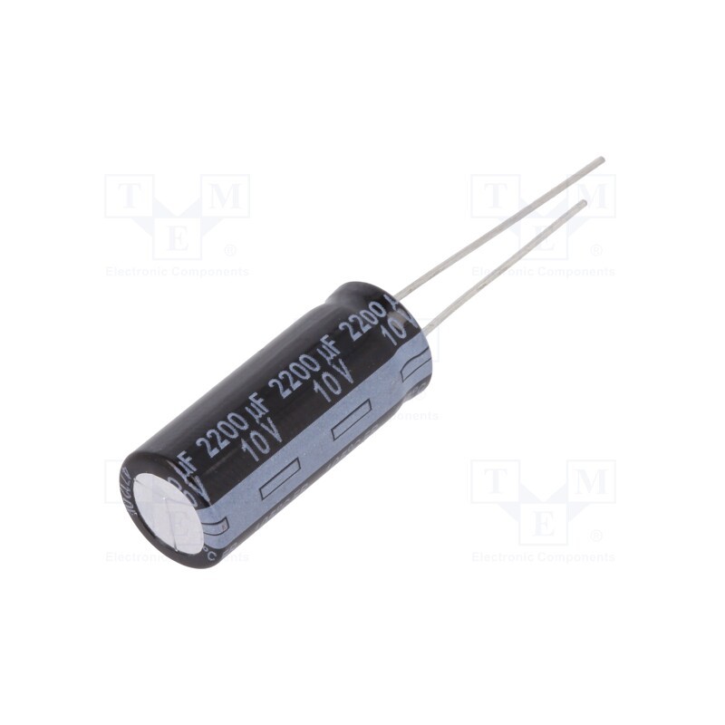 5 pcs x PANASONIC - EEUFR1A222L - Capacitor: electrolytic, low ESR, THT, 2200uF, 10VDC, Ø10x25mm