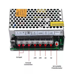 1 pcs - RS PRO Embedded Switch Mode Power Supply (SMPS), 5V dc, 1A, 35W, Dual Output, 85 - 264V ac Input Voltage