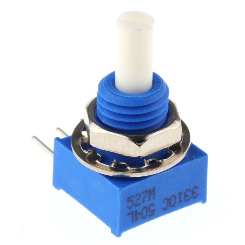 1 pcs - Bourns 500kΩ Rotary Potentiometer 1-Gang, 3310C-001-504L